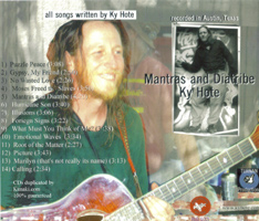 Mantras And Diatribes back cover